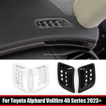 LHD Toyota Alphard Vellfire 40 Sērijas 2023 2024 Interjera Augšējā Gaisa Nosacījumiem, Ventilācijas Izvads Vāciņš Melns Auto Stils Aksesuāri
