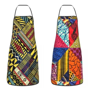 Raibs Kitenge Ankara Nigērija Virtuves Šefpavārs, Cooking, Maizes Priekšauts Vīrieši Sievietes Āfrikas Stila Dizains Tablier Virtuvi krāsošanai